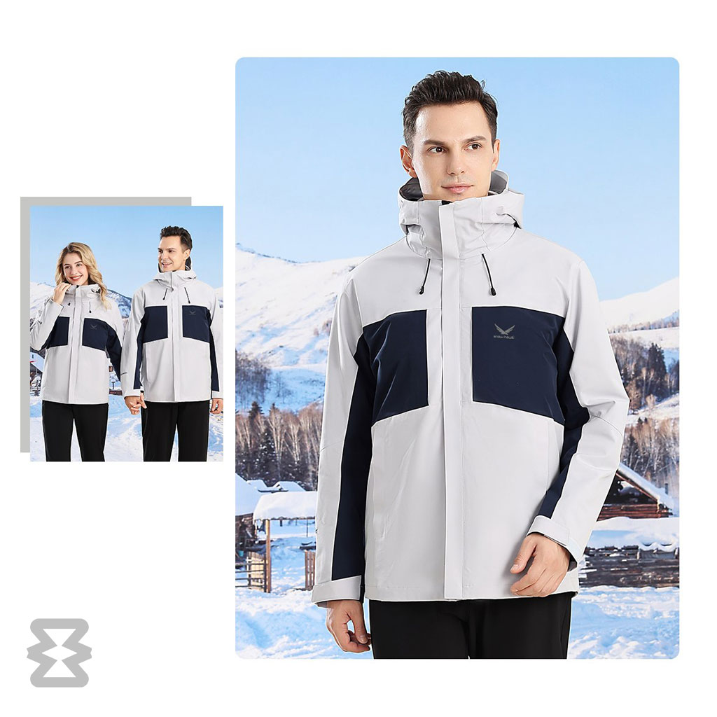 کاپشن دوپوش پلار مردانه اسنوهاک کد 68991