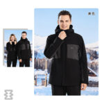 کاپشن دوپوش پلار مردانه اسنوهاک کد 68991