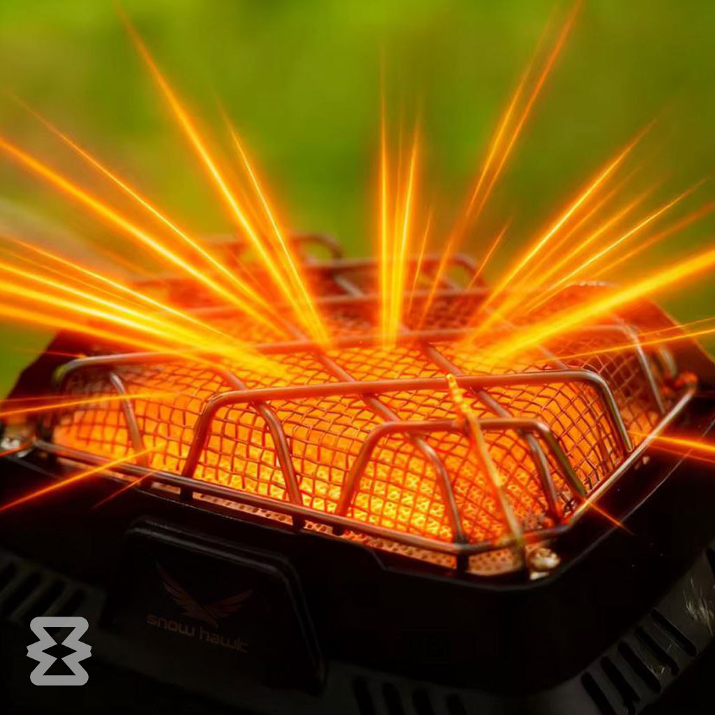 هیتر یا بخاری گازی اسنوهاک با توان 3500 وات کد SN-C6195