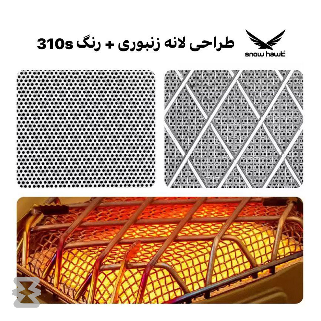 هیتر یا بخاری گازی اسنوهاک با توان 3500 وات کد SN-C6195