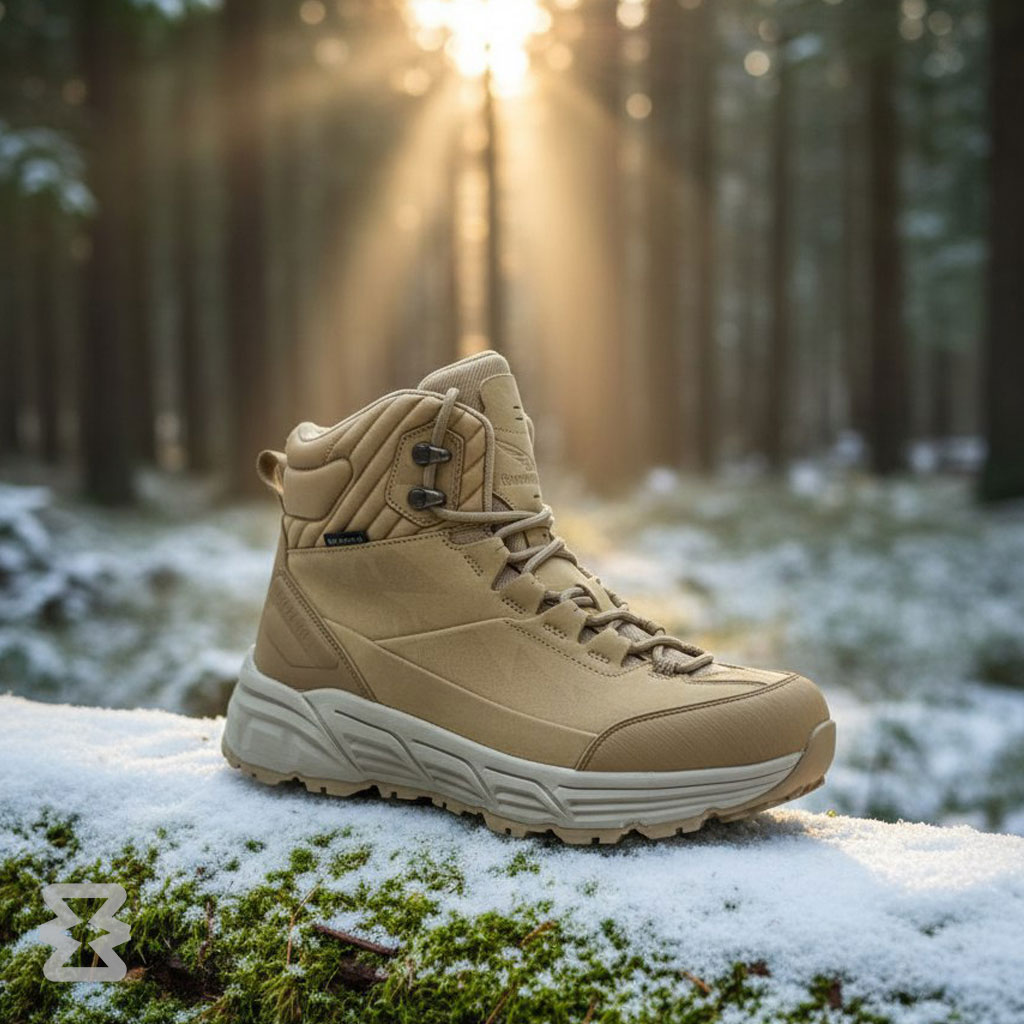 کفش ساق بلند مردانه ضد آب اسنوهاک کد SN-S1134M