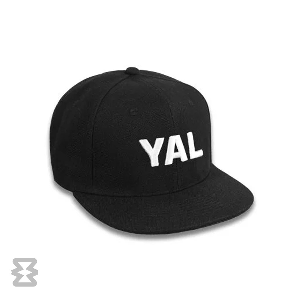 کلاه کپ یل مدل مشکی نوشته یَل