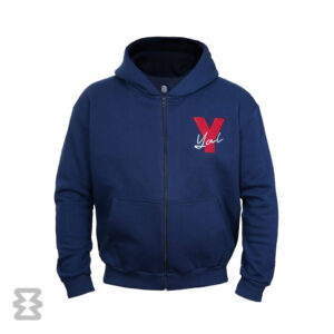 هودی یل مدل زیپ دار سرمه ای