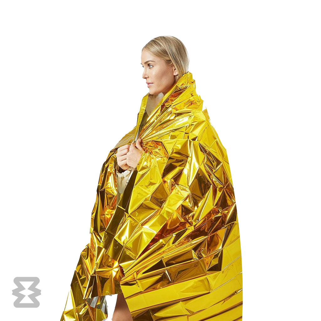 پتو نجات دو طرفه سایز ۱۳۰ در ۲۱۰ سانتیمتر