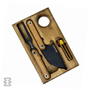 ست طبیعت گردی بیچاق ۵ تکه با فندک و تخته گوشت