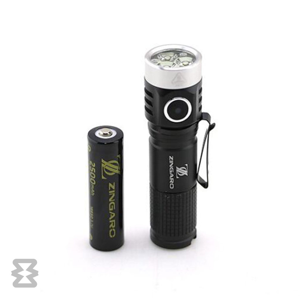 چراغ قوه جیبی سه لامپ زینگارو مدل 820