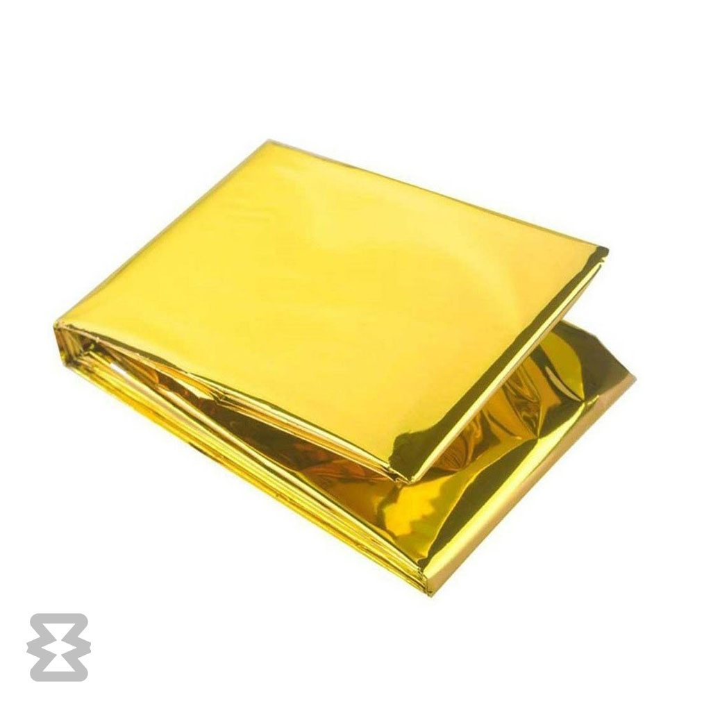 پتو نجات دو طرفه سایز ۱۳۰ در ۲۱۰ سانتیمتر