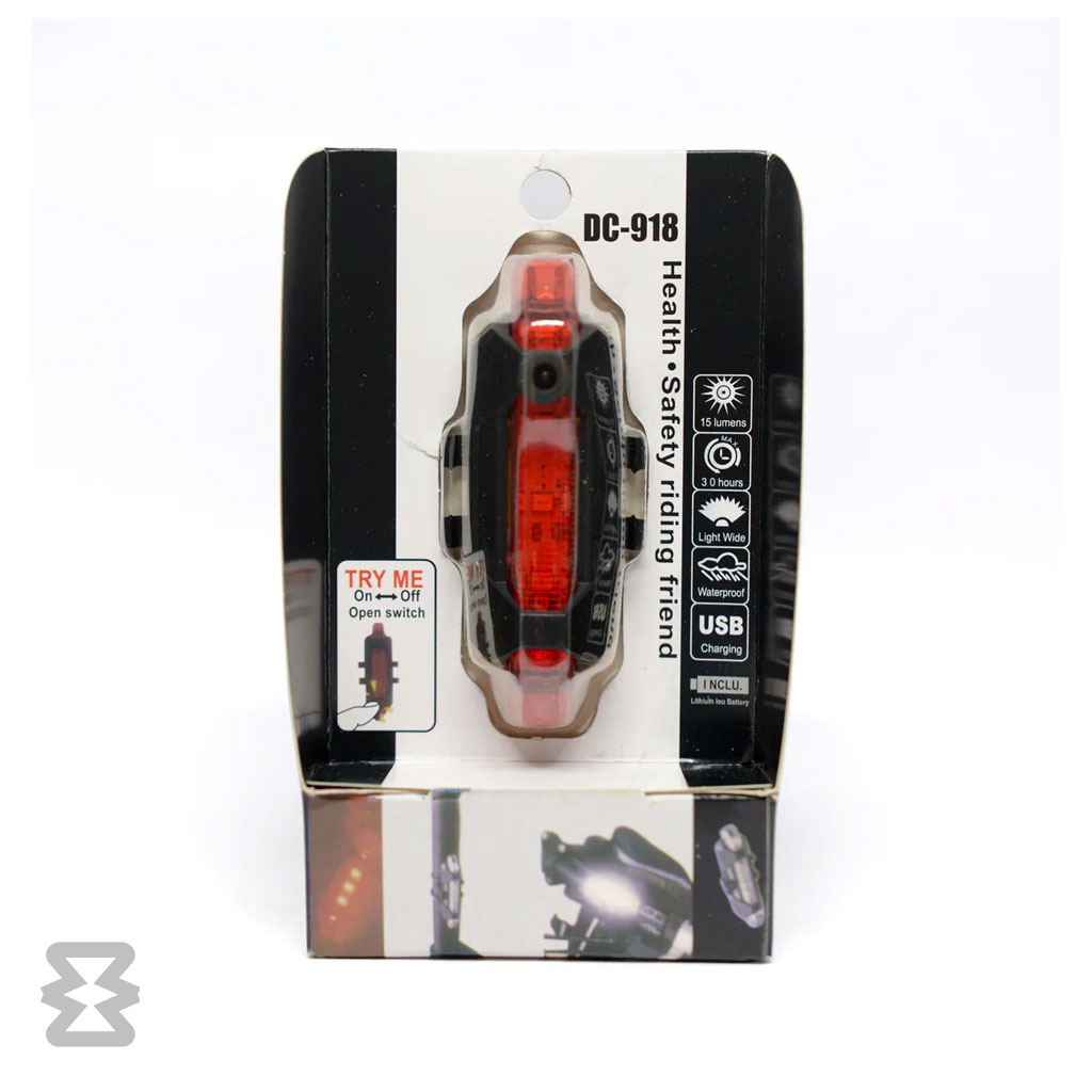 چراغ عقب دوچرخه RapidX مدل DC-918