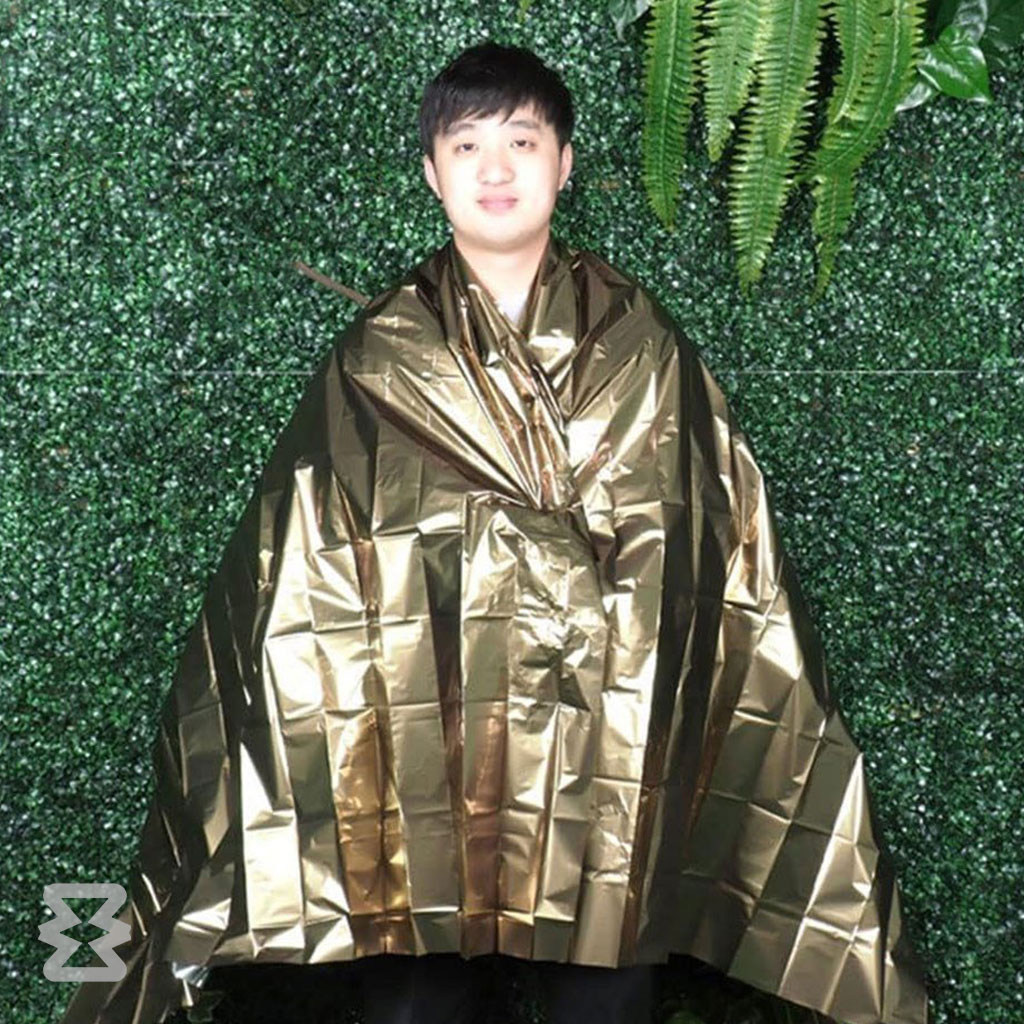 پتو نجات دو طرفه سایز ۱۳۰ در ۲۱۰ سانتیمتر