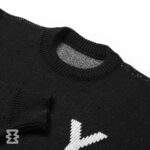 تیشرت آستین بلند بافت یل مدل YAL SIGNITURE