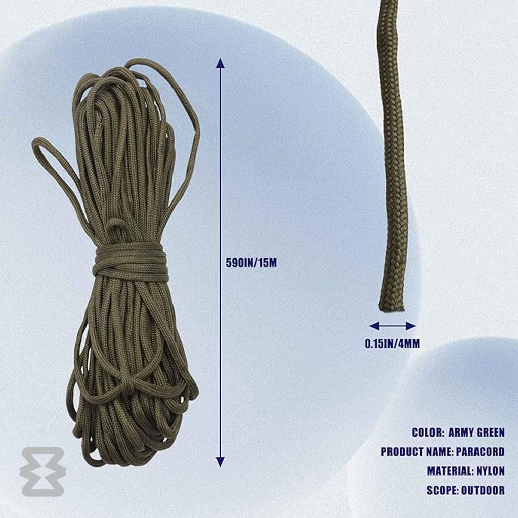 طناب پاراکورد ۲۵ متری