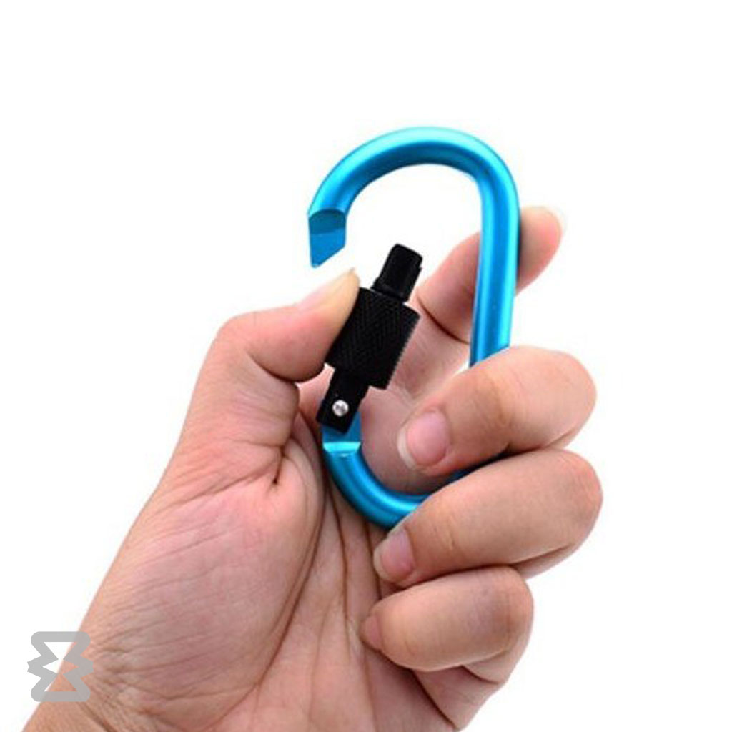 کارابین قفل پیچی فلزی ۸×۴ سانتی‌متر