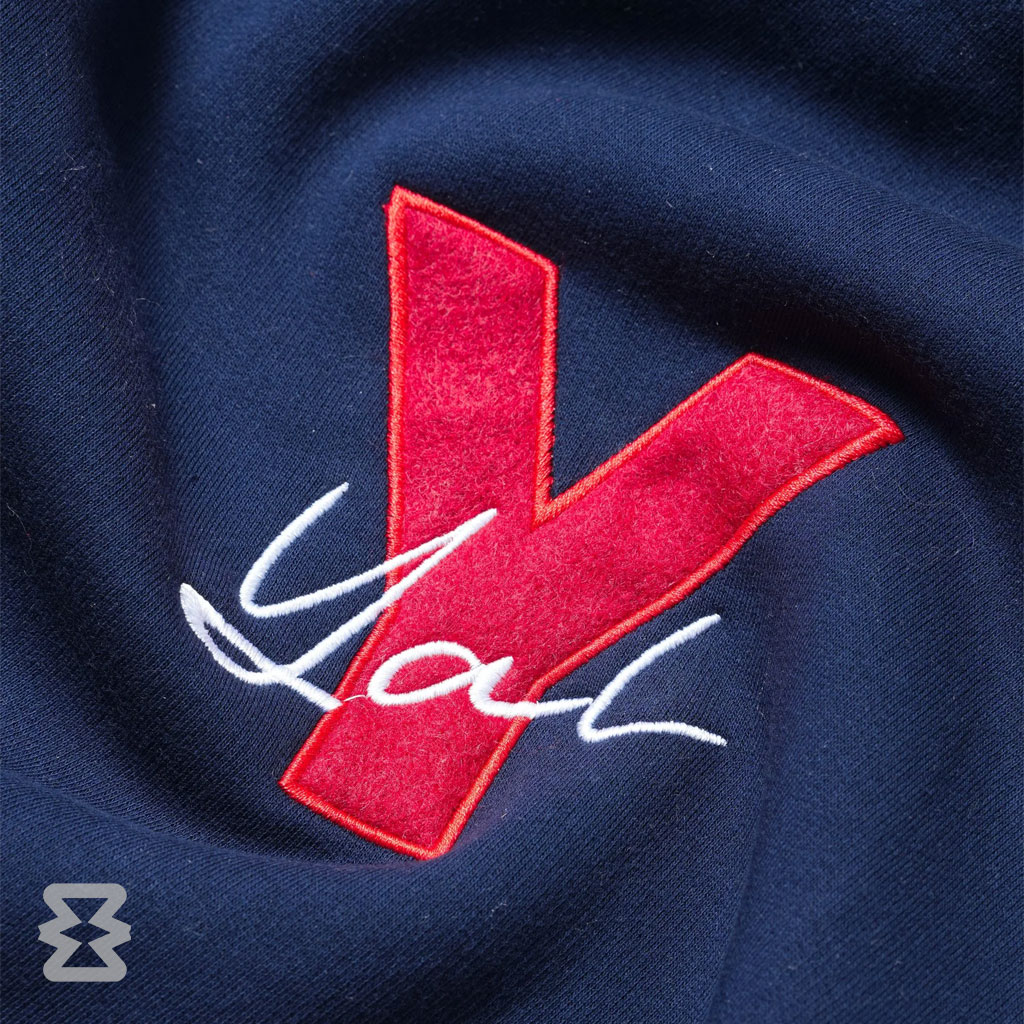 هودی یل مدل زیپ دار سرمه ای