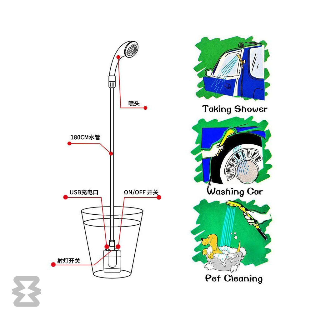 دوش سفری مدل Camper
