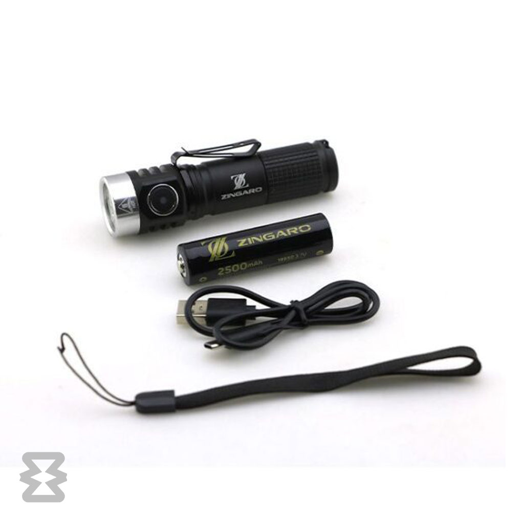 چراغ قوه جیبی سه لامپ زینگارو مدل 820
